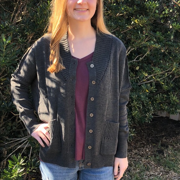 Umgee Sweaters - Women’s Charcoal Cardigan.